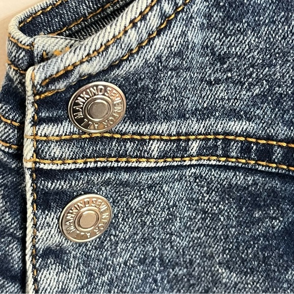 Seven 7 for All Mankind Toddler 18 Month Girls Overall Denim Bib Dress Acid Wash - Picture 4 of 9